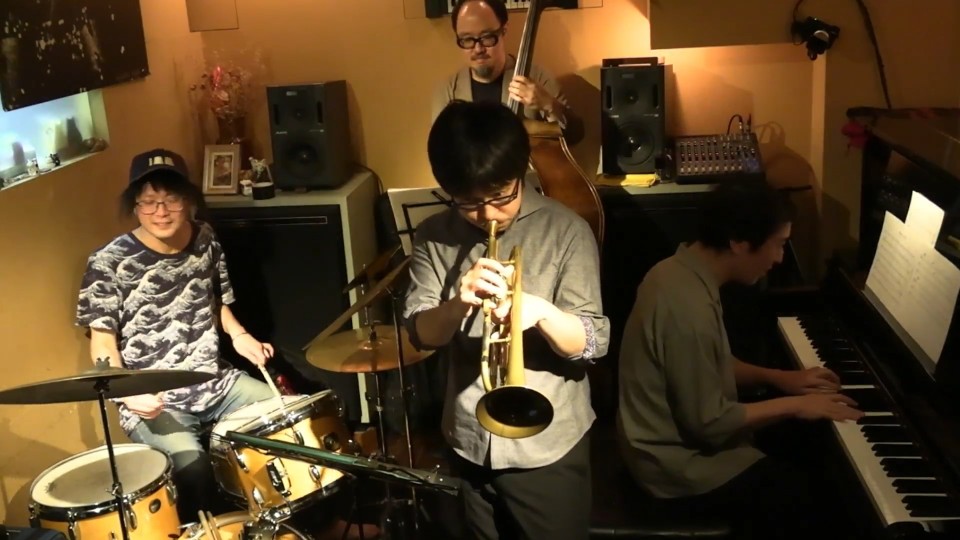 ～秋元　修カルテット～ 秋元　修(Ds)　石川　広行（Tp)　瀬田　創太(P)　 本川　悠平(B) 2025年5月28日